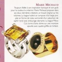 Bague Hublot et Bague Pillow Cut Marie M