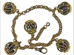 G155JA Bracelet Cage en Or Marie M®