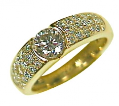 L117JB - Bague Victoire pavée diamants Marie M®