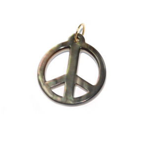 Pendentif Peace & Love Nacre Marie M