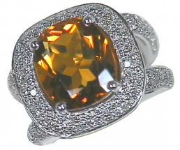 L211GBC Bague Charmeuse citrine madère Marie M