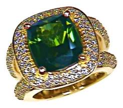 L211JBNV Bague Charmeuse Tourmaline Verte Marie M